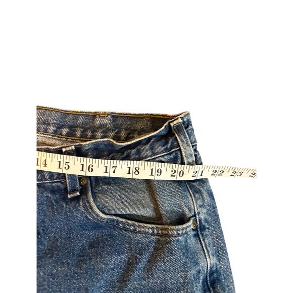 Vintage Y2K Mens 36X34 Carhartt B180 DST Jeans Traditional Fit Leather Patch - Picture 6 of 9